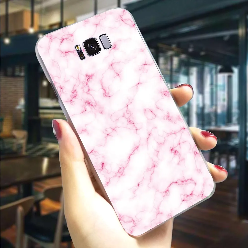 

Hard Case for Galaxy A5 2018 Pure Marble Cover for Samsung A10 Cases A20 A3 A6 Plus A7 A8 A9 A30 A40 A50 A70 Covers Back Print