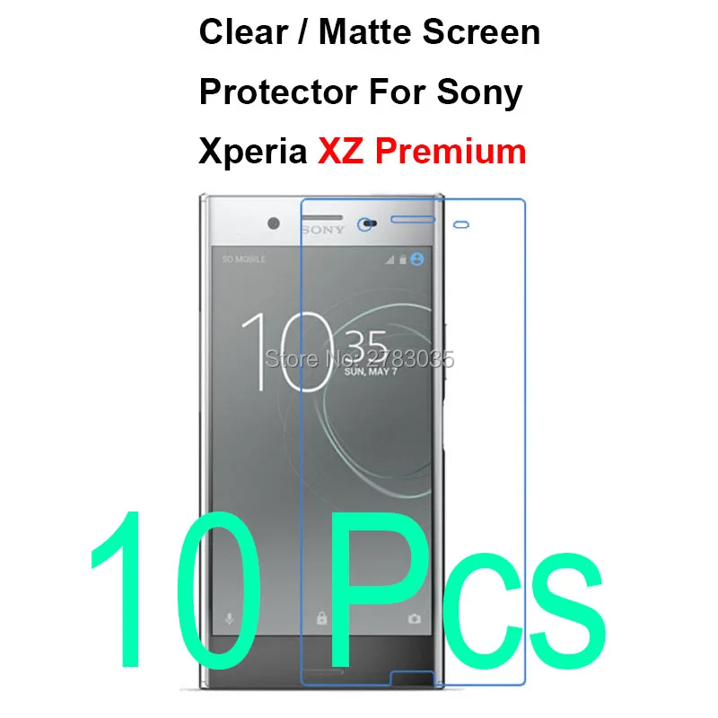 

10 Pcs/Lot HD Clear / Anti-Glare Matte Screen Protector For Sony Xperia XZ Premium Protective Film Guard (Not Tempered Glass)