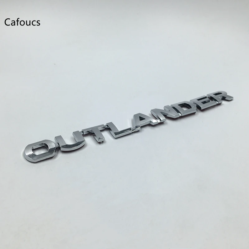 Cafoucs автомобильные аксессуары для Mitsubishi Outlander Задняя эмблема логотип значок символ хромированные наклейки