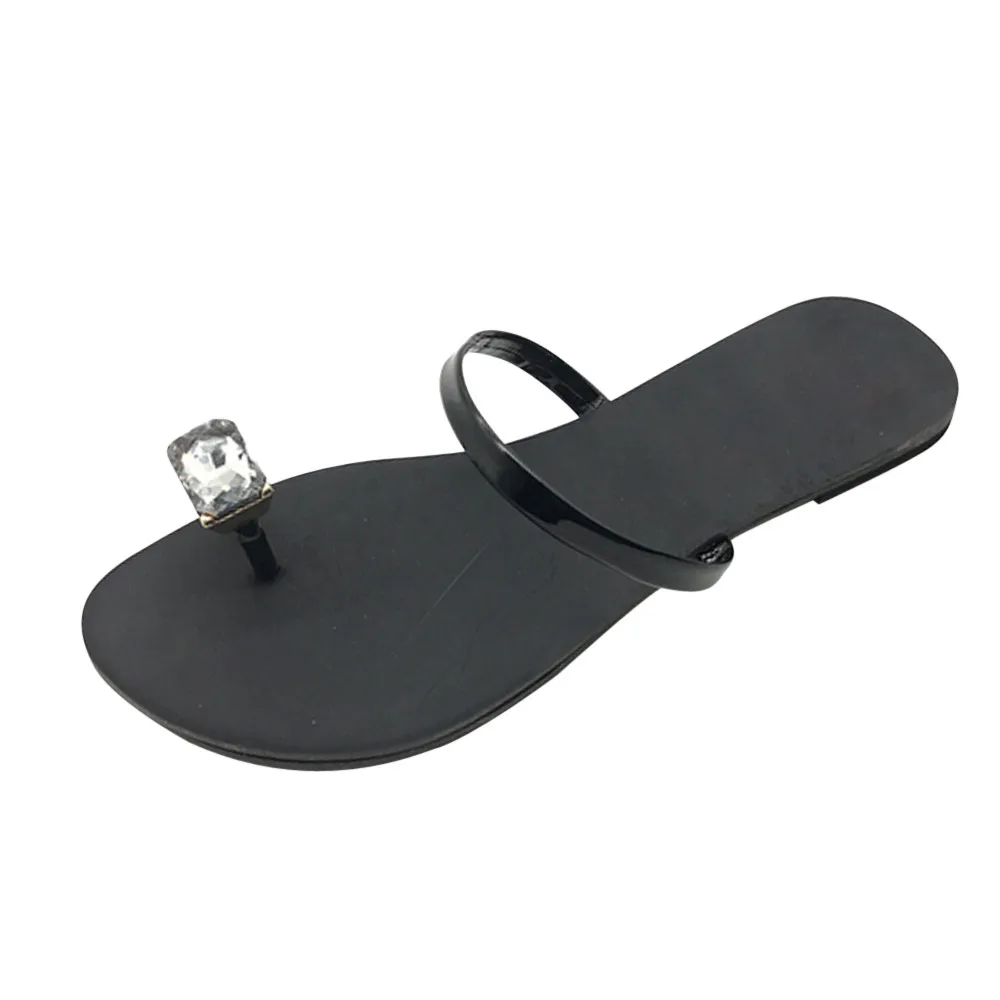 

SAGACE 2019 Women Slippers Fashion Women Rhinestone Flat Heel Anti Skidding Beach SlipperWomen Beach Slides Casual 90316011
