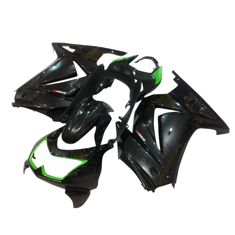 Custom free motor fairings kit for Kawasaki Ninja 250R 2008 2011 2014 EX250 08 09 10 14 ZX250R black injection body fairing set Custom free motor fairings kit for Kawasaki Ninja 250R 2008 2011 2014 EX250 08 09 10 14 ZX250R black injection body fairing set