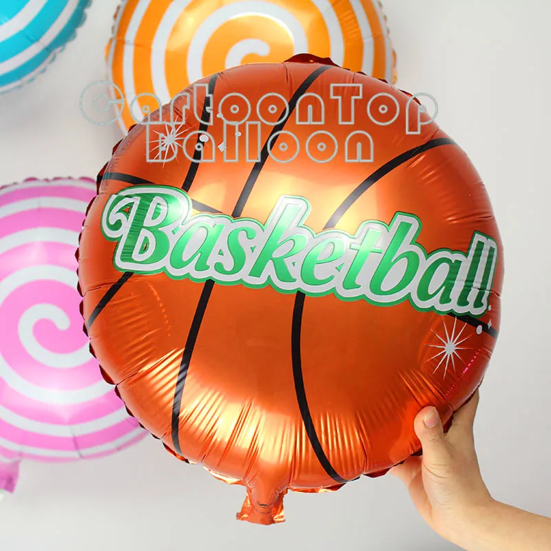30pcs/lot 18inch basketball balloons foil helium ballons birthday