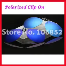 10 шт. C027 Очки солнцезащитных очков Солнцезащитные очки для женщин глаз Очки Поляризованные клип на зеленый серый желтый оранжевый сине-белые зеркало