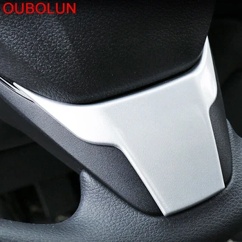

OUBOLUN For Honda CRV CR-V 2017 2018 ABS Carbon Fiber Steerig Wheel Cover Trim Sterring-wheel Panel Bezel Interior Car Styling