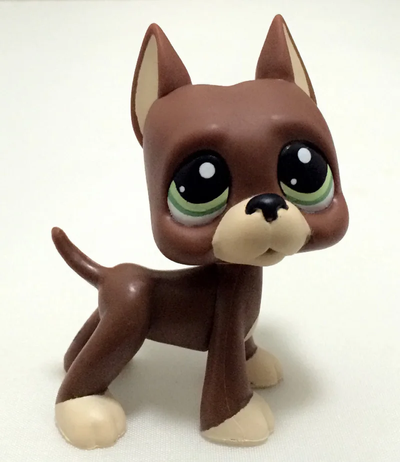 Rare Lps Pet Shop Toy DobermanCockerSpaniel PinkDog Black Short Hair Cat Collection Action Standing Role Playin Children'sGift - Цвет: 3