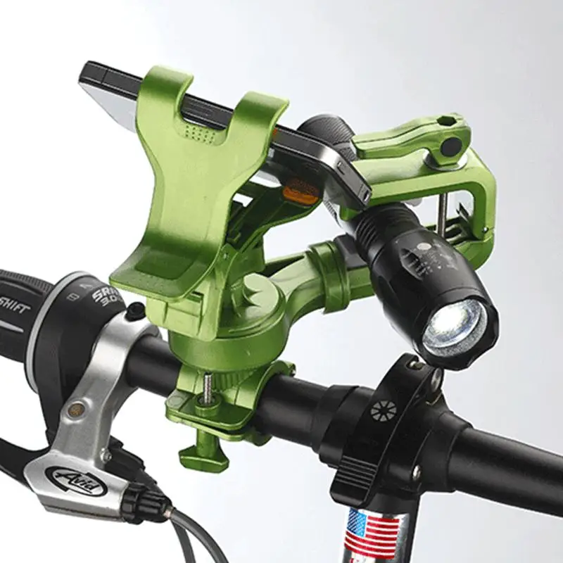 Bike Bicycle Holder 2 in 1 Motorcycle Handlebar Racks For Cellphone GPS