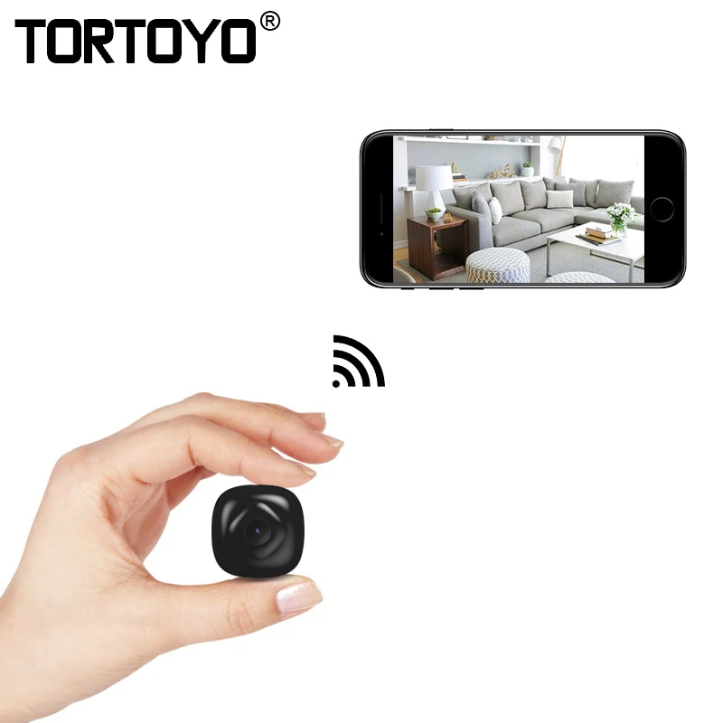 

TORTOYO Full HD 1080P CMOS Lens Mini DV IP Camera Wireless Network Camcorder Night Vision Motion Detection Smart Security Alert