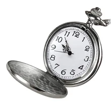 Прохладный Chrome цепи карманные часы(серебро