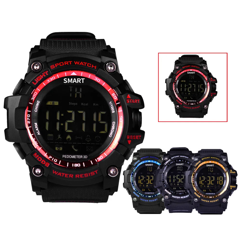 

Smart Wrist Watch Bluetooth EX16 Multifunction Waterproof Watch Health Mate For Android iOS FSTN LCD full viewing screen