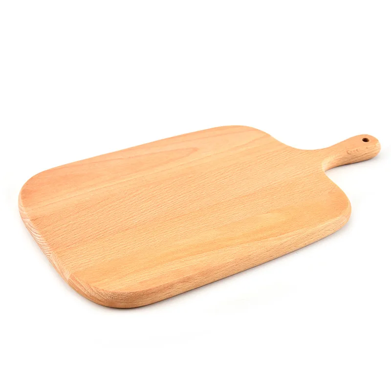 

Natural Wood Chopping and Cutting Board with Handle, Best Serving Rustic Paddle for Baby Food, Cheese, Onions,Garlic,Peppers,etc