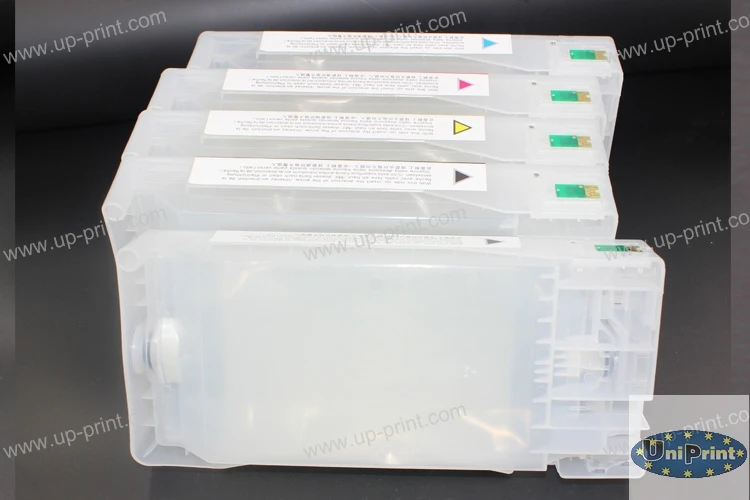 350 мл 5 шт. многоразовый чернильный картридж для epson pro 7700 9700 7710 9710 с чипом + 1 чип
