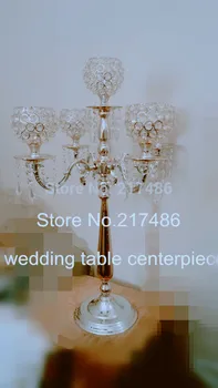 

Wholesale gold Price Crystal Candelabra For Home Decoration
