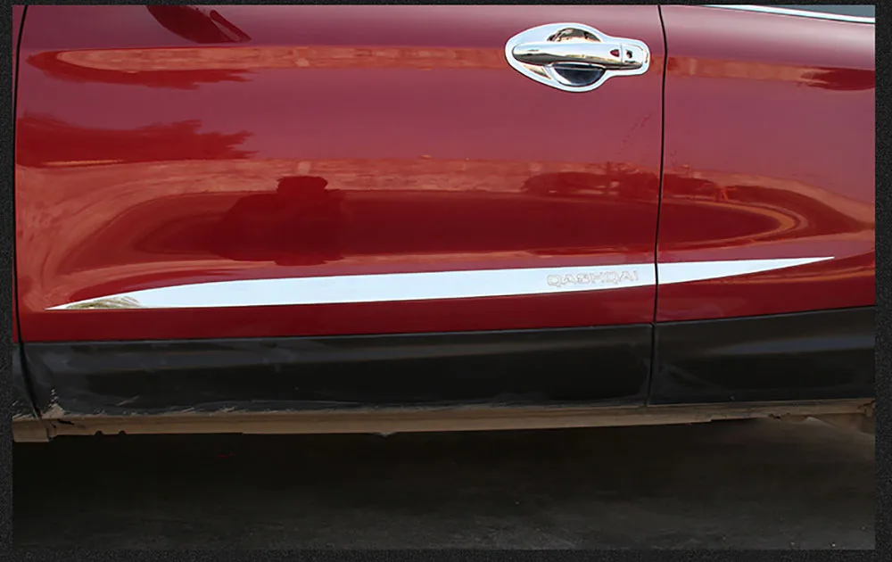 AITWATT для Nissan Qashqai 2016 2019 нержавеющая сталь Боковая Дверь Корпус формовочная