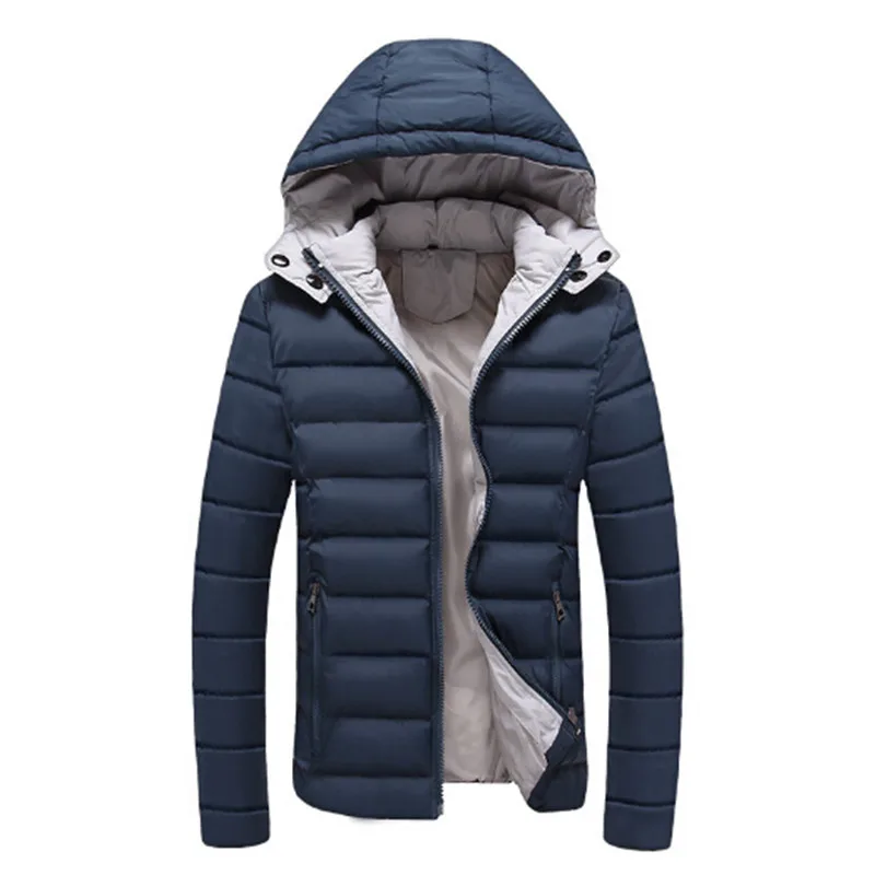 

Warm Men's Down Jackets Slight Waterproof Casual Outerwear Snow Coats Thick Hooded Winter Duck Down Jacket For Man 4XL 5XL