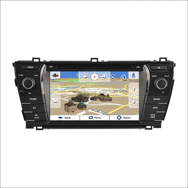 7 дюймовый автомобильный dvd плеер с GPS (опционально) аудио Радио стерео USB/SD AUX BT/TV