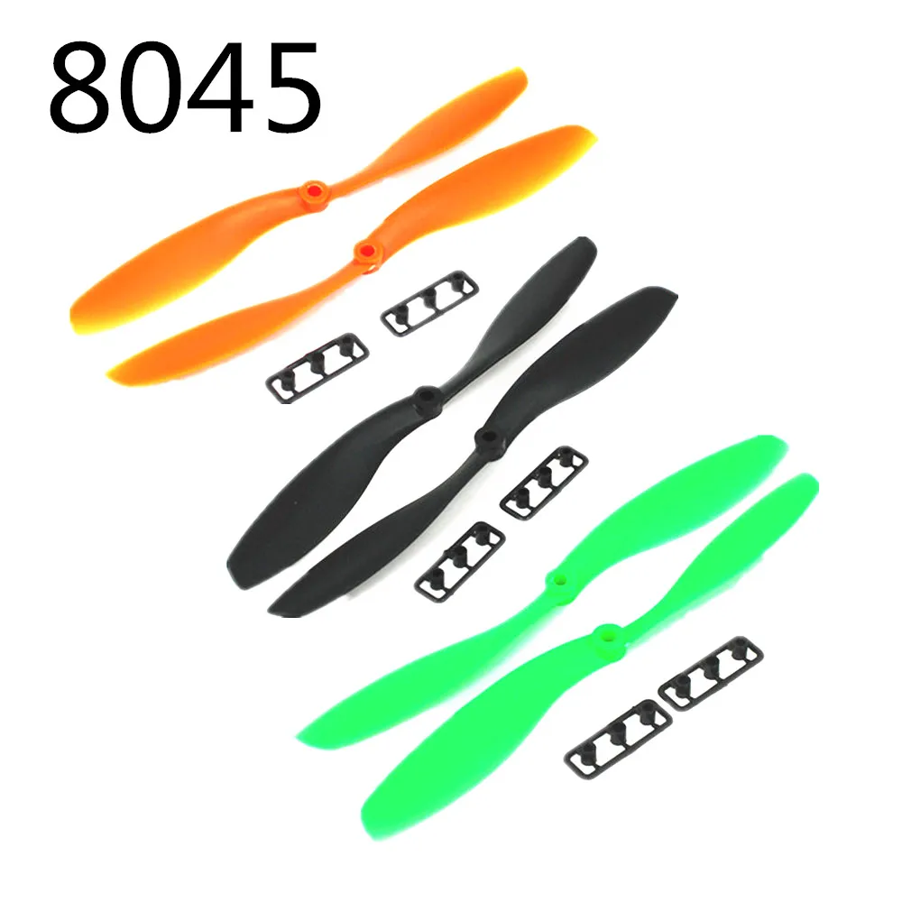 

10Pair Gemfan 8045 Propeller 8045 8045R CW CCW Props For Multicopter Quadcopter Black/Orange/Green