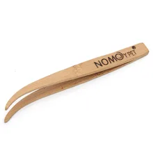 Angled Reptile Terrarium Feeding Tongs Tweezers Eco-Friendly Bamboo Feeding Tool