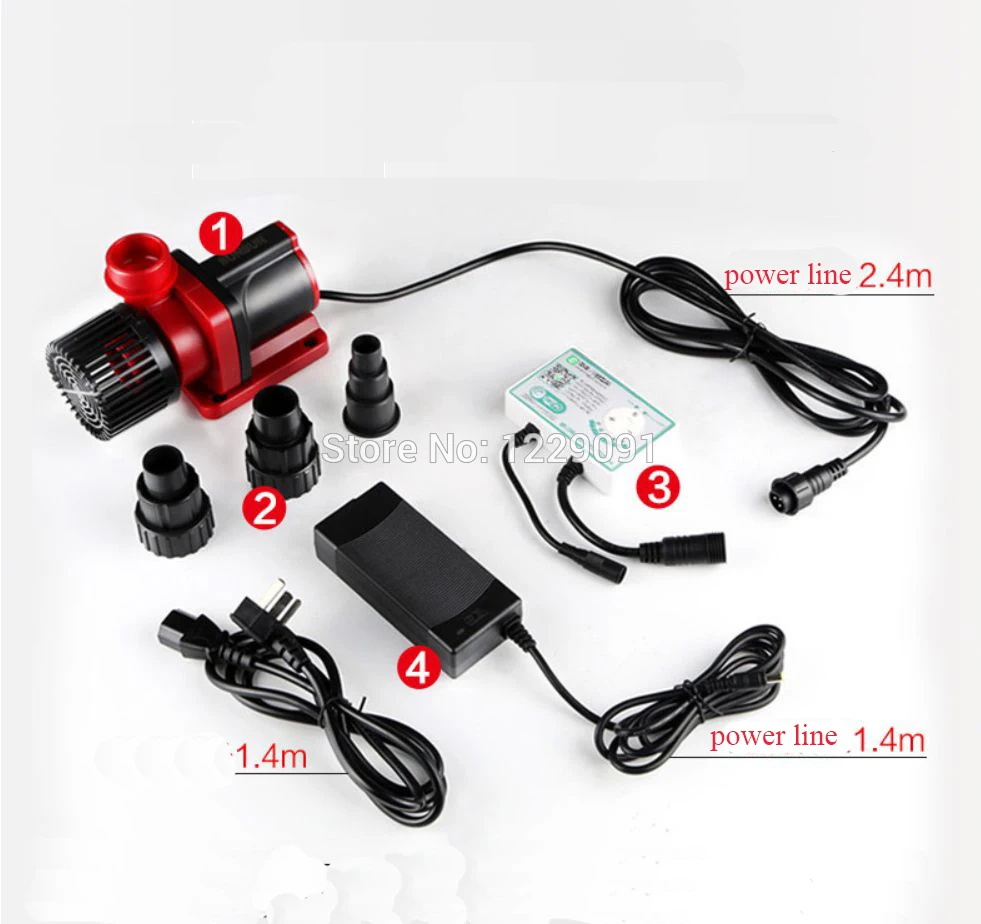 

20W to 100w variable frequency Dc 24v mute Aquarium Water Pump Submersible fish tank water pump high lift big flow adjustable