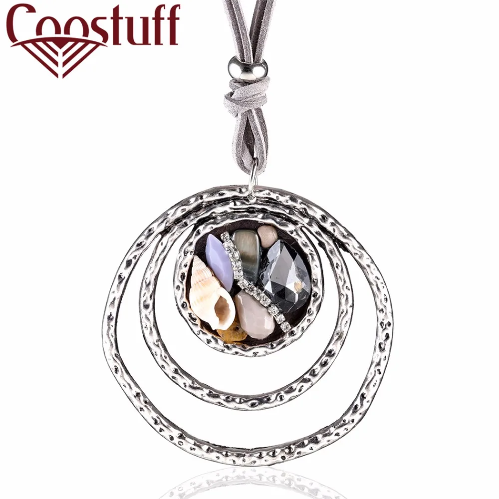 

Women Jewelry Long Necklaces Vintage Handmade Nature Stones necklaces & pendants women collares mujer choker kolye bijoux femme