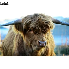 Горная корова DIY Алмазная картина вышивка крестиком Картина Алмазная мозаика вышивка Алмазная для декора комнаты на заказ