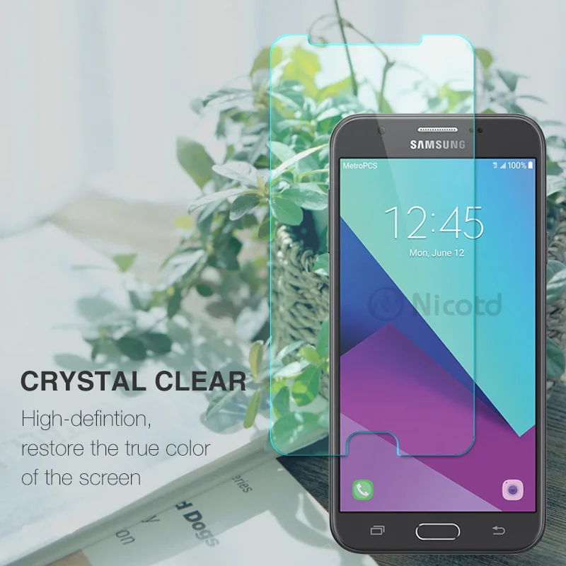 Закаленное защитное стекло Nicotd для экрана Samsung Galaxy J7 Prime G610F G610F/DS G610F/DD G610M G610M/DS G610Y/DS