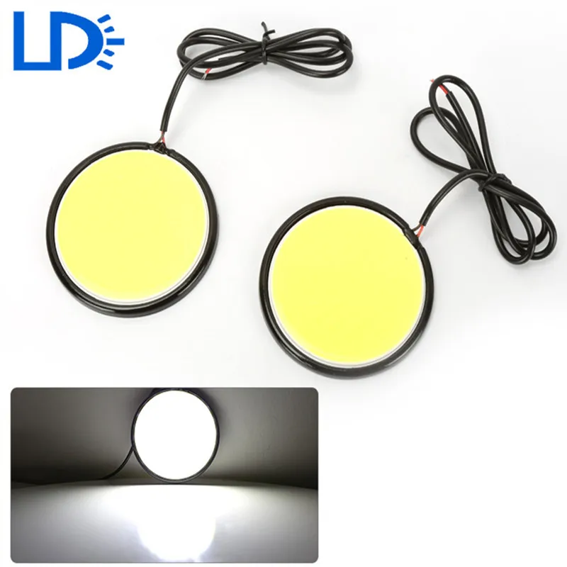 

Super Bright LED head Lamp COB Daytime Running Light New Car Decoration LED Driving Lamp Waterproof Light Source