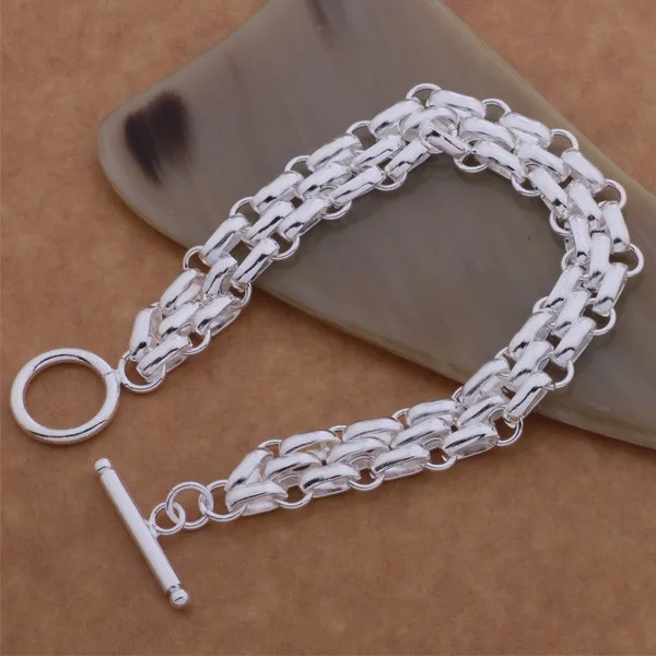 Новейший дизайн, серебряный браслет-цепочка для мужчин, винтовой стальной браслет, модный браслет-цепочка для женщин, AB091