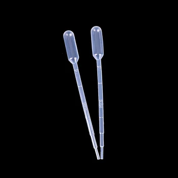 

200PCS 1ML Transparent Pipettes Disposable Safe Plastic Eye Dropper Transfer Graduated Pipette School Lab Supplies Brand