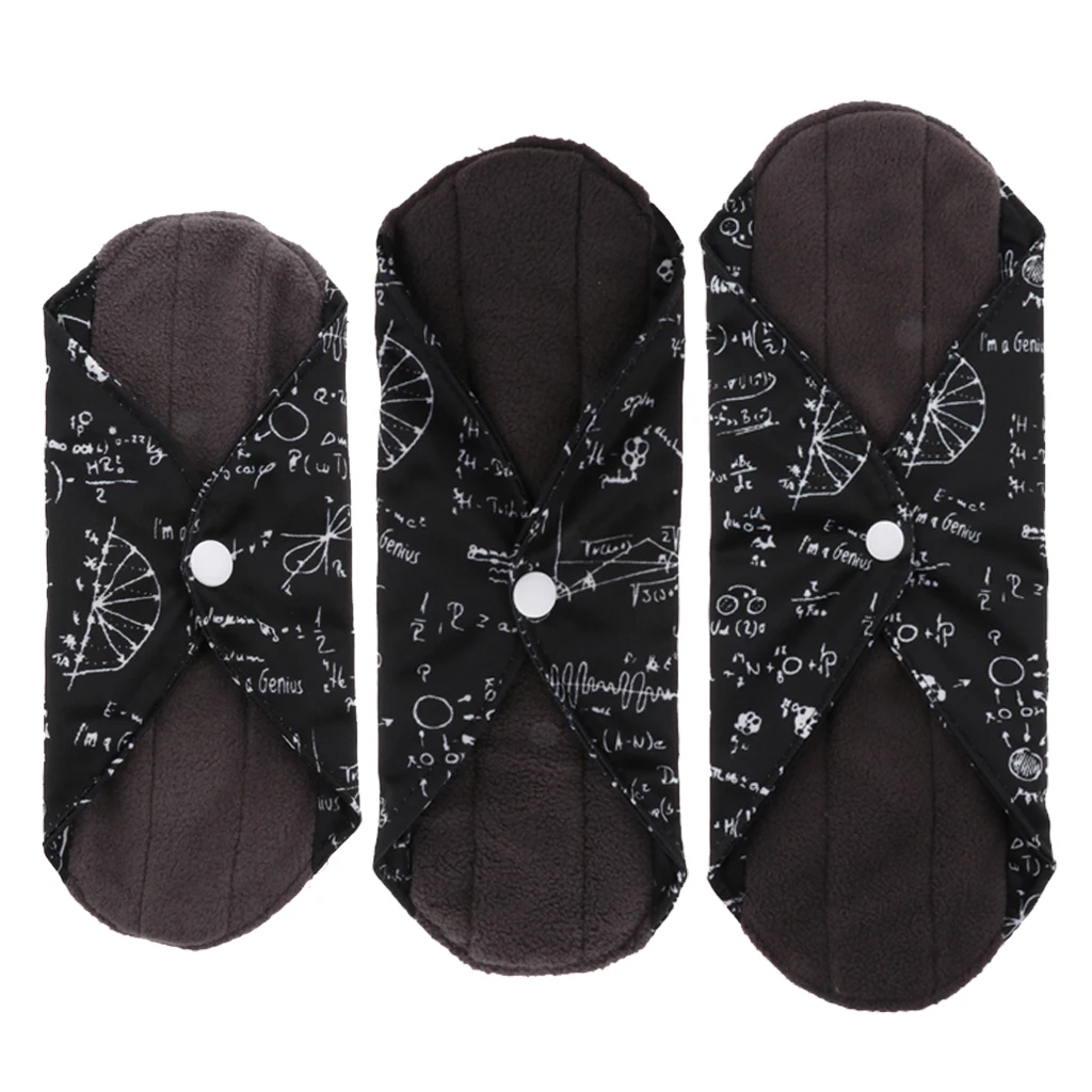 

Female Menstrual Pads Reusable Sanitary Napkins Towel for Postpartum Women - Bamboo Charcoal Fiber