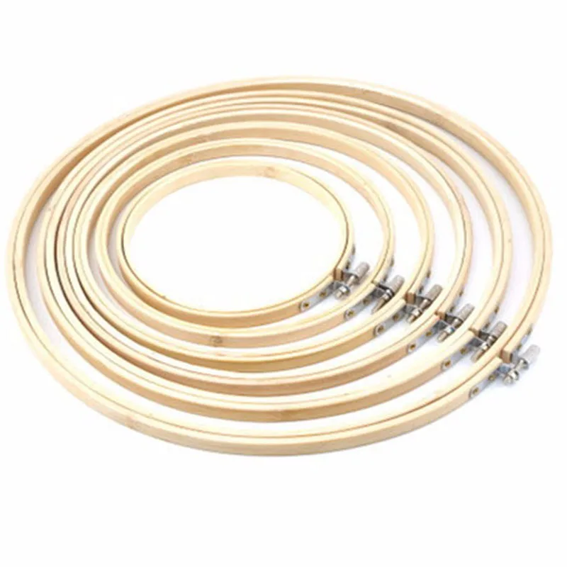 

13-30cm Embroidery Hoop Circle Round Bamboo Frame Art Craft DIY Cross Stitch