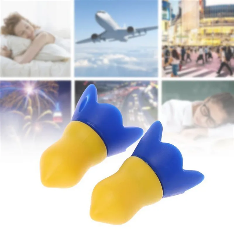 1 Pair Silicone Noise Cancelling Hearing Protection Flight