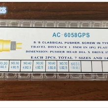 Ассортимент 14 шт. позолоченные/хроники из нержавеющей стали с винтовой кнопкой/толкатель часов+ Бесплатные c-зажимы