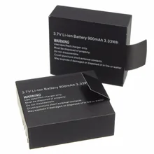 2pcs set 3 7V 900mAh Rechargable Li ion Battery For SJCAM SJ4000 WiFi SJ5000 WiFi M10