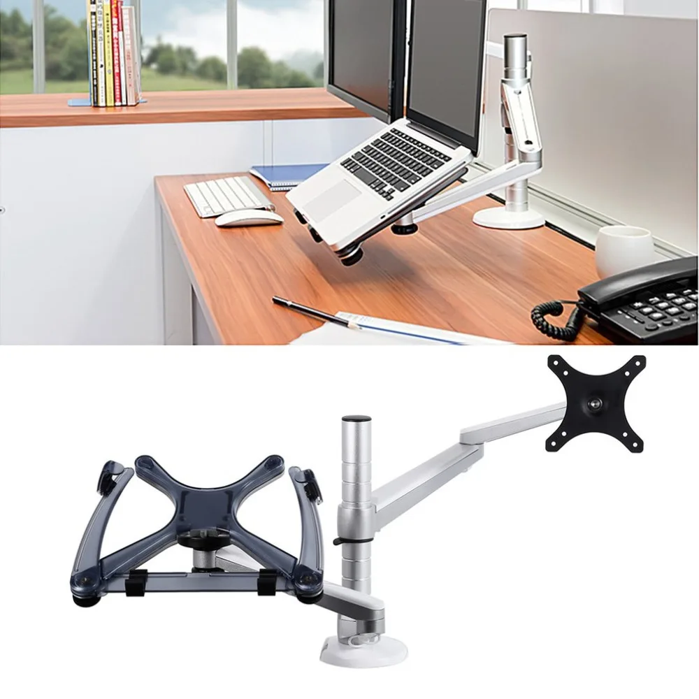 

LESHP Laptop Stand Holder Mount Adjustable Angle Portable Folding Laptop Lapdesk Office Ergonomic Notebook Stand For Tablet PC