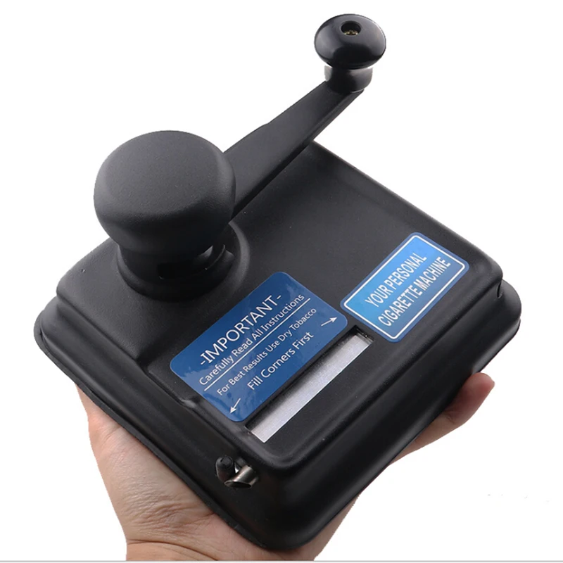 

Metal Cigarette Machine Manual Smoker Semi-automatic Cigarette Lighter Hand-cranked Metal Smoker Small Pusher JL-055B