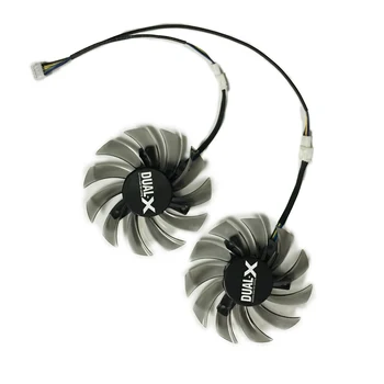 

2pcs/set 4Pin 75mm GPU Cooler Video Graphics Card Fan For ASUS GTX650TI GTX660/670 MSI R6790 Twin Frozr II Cards As Replacement