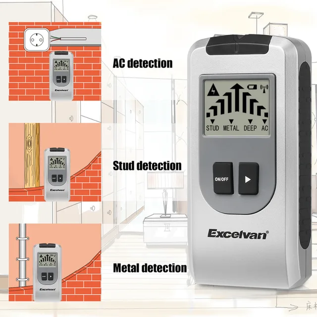 4 In1 Metal Detector Stud Deep Ac Electrical Live Wires 4 In1 Metal Detector Stud Deep Ac Electrical Live Wires Detectors Wall Scanner Electric Box