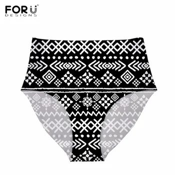 

FORUDESIGNS Fashion Bohemia Floral Print Women High Waist Panties Bodybuilding Untra-thin Girl Underwear Sexy Lingerie Plus Size
