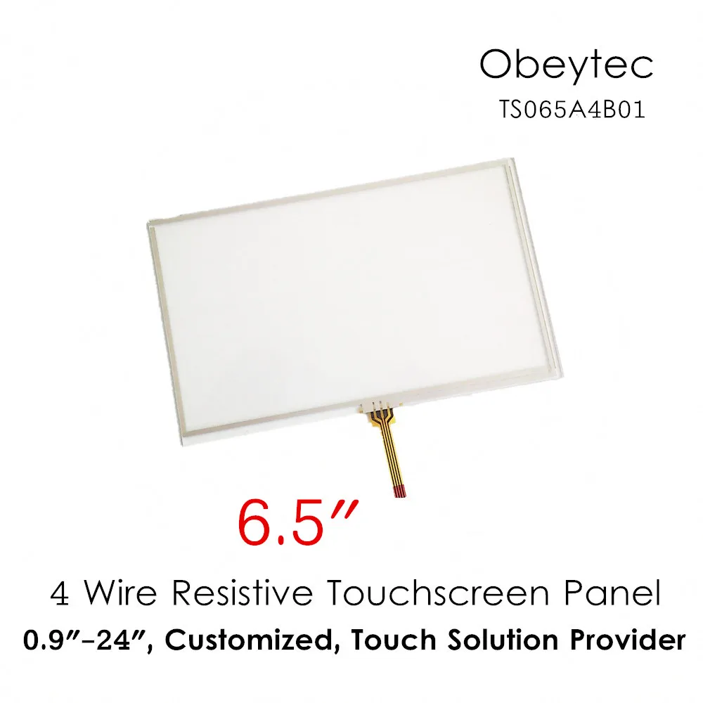 obeycrop 6.5&quot Resistive Touch Screen 4 wires Panel Only AA 139.4*90 mm TS065A4B01 Accepted Customized |