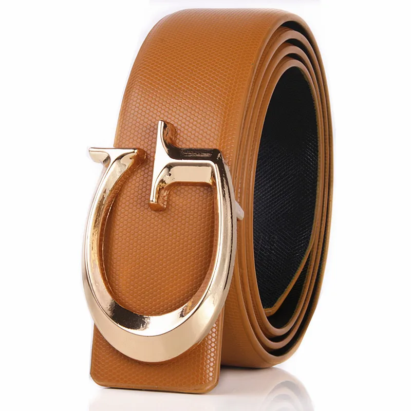 

New young Men's leather belts Famous brand Luxury G Belts for men G buckle All-match leisure correas de mujer