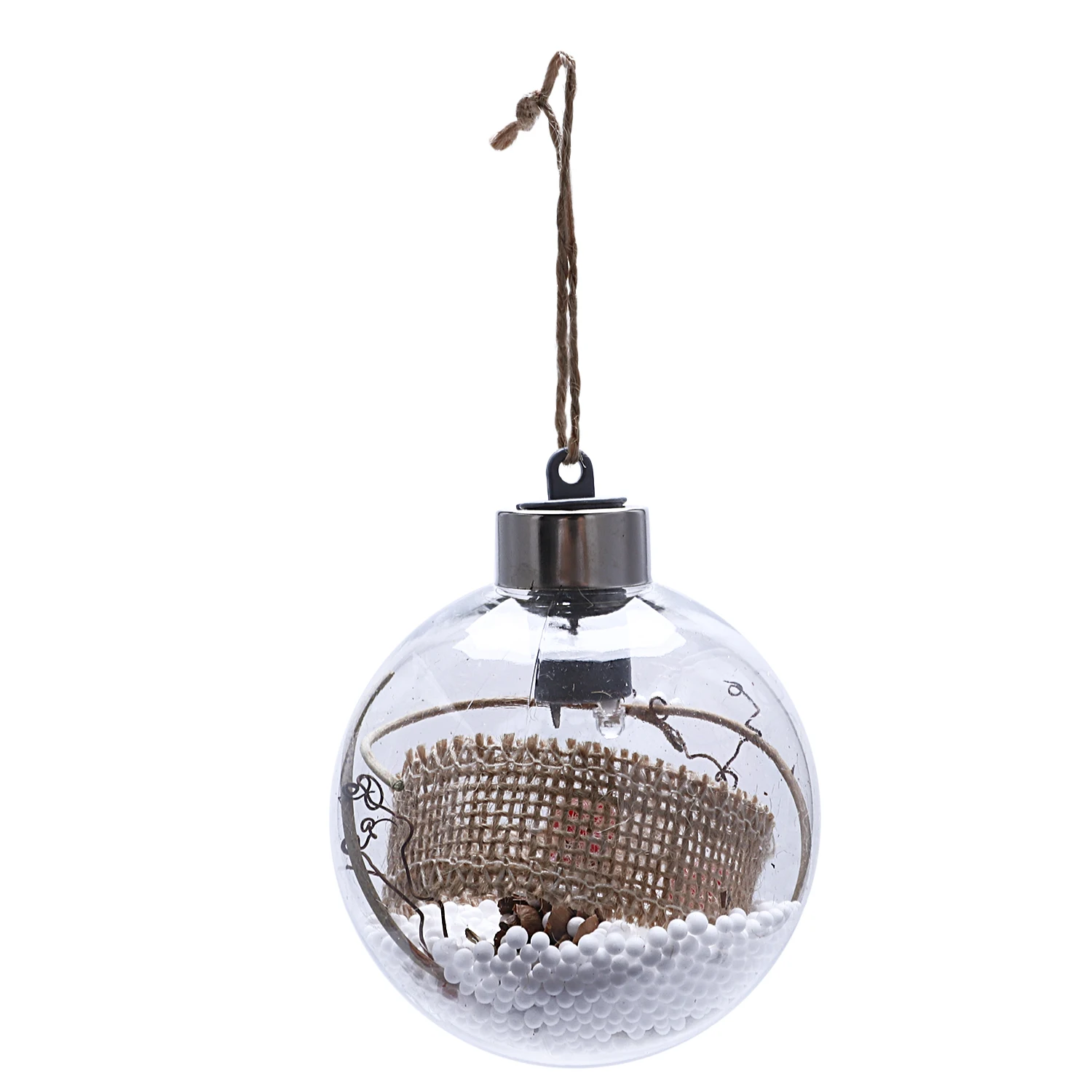 

LED Light Christmas Transparent Glitter Baubles Christmas Ball Tree Ornaments Decor christmas Ball Decoration