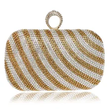2016 Real Diamonds Minaudiere New Crystal Women Handbag Fringe Sweet Ladies Single Shoulder Bag Handabgs Elegant Day Clutches