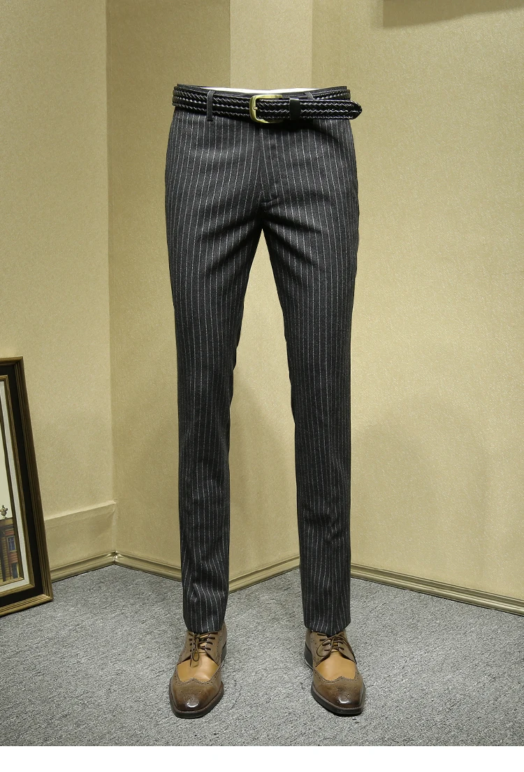 young men's slim fit dress pants