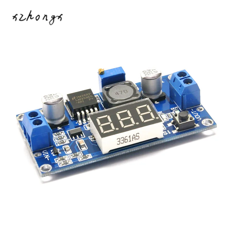

LM2596 Adjustable Voltage Module With Digital Voltmeter The