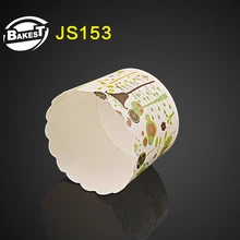 BAKEST 100 шт в партии маленький размер зеленый узор Бумажные Формочки для кекса Инструменты для выпечки