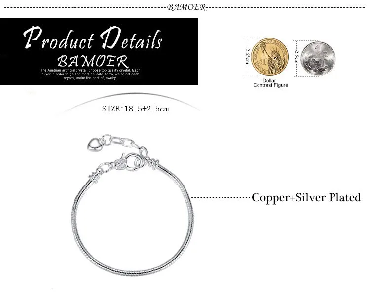 Серебро сердце цепочка браслет можно отрегулировать под украшенным 18,5-21 см WEU9002