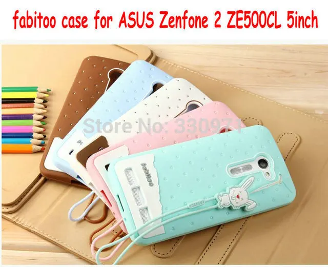 5 0 ''ZE500CL чехол Fabitoo мультяшный милый силиконовый для Asus Zenfone 2 ZE500CL Girl ice Sream