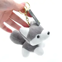 Милая маленькая собака хаски плюшевая кукла игрушка брелок Подвеска сумка Автомобильный держатель для ключей милый кулон брелок Подвеска ювелирные изделия
