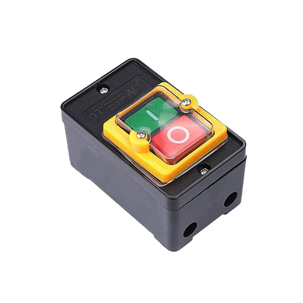 

10A 380V On Off Water Proof Push Button Switch Waterproof PushButton for Schneider electric Drill Switch Plastic Motor