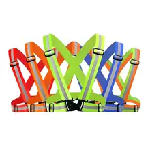 2 шт легкий Регулируемый защитный жилет отражающий жилет видимость ленты для активного отдыха